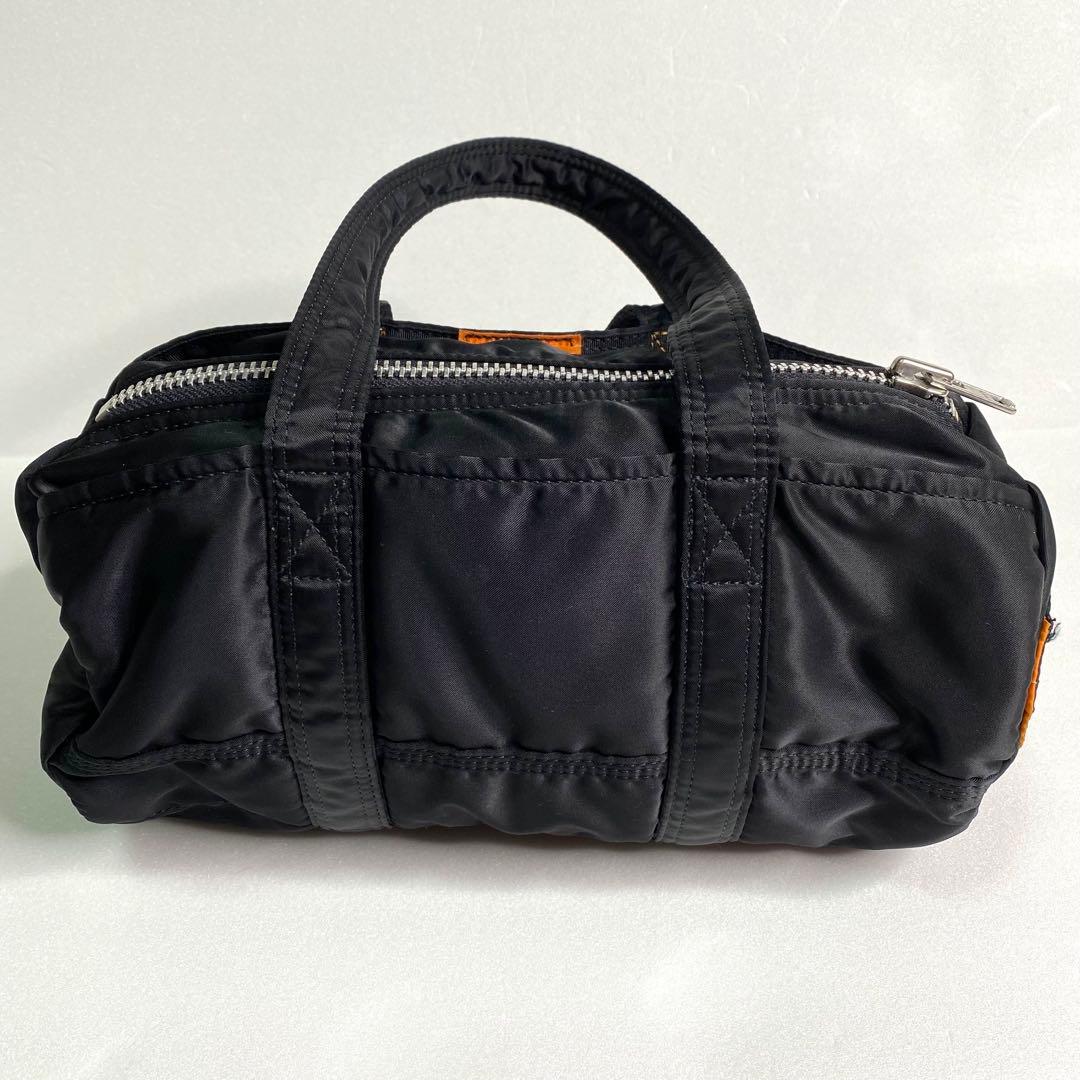 美品✨Porter タンカー ミニボストン バック 黒 ナイロン ドラムバック
