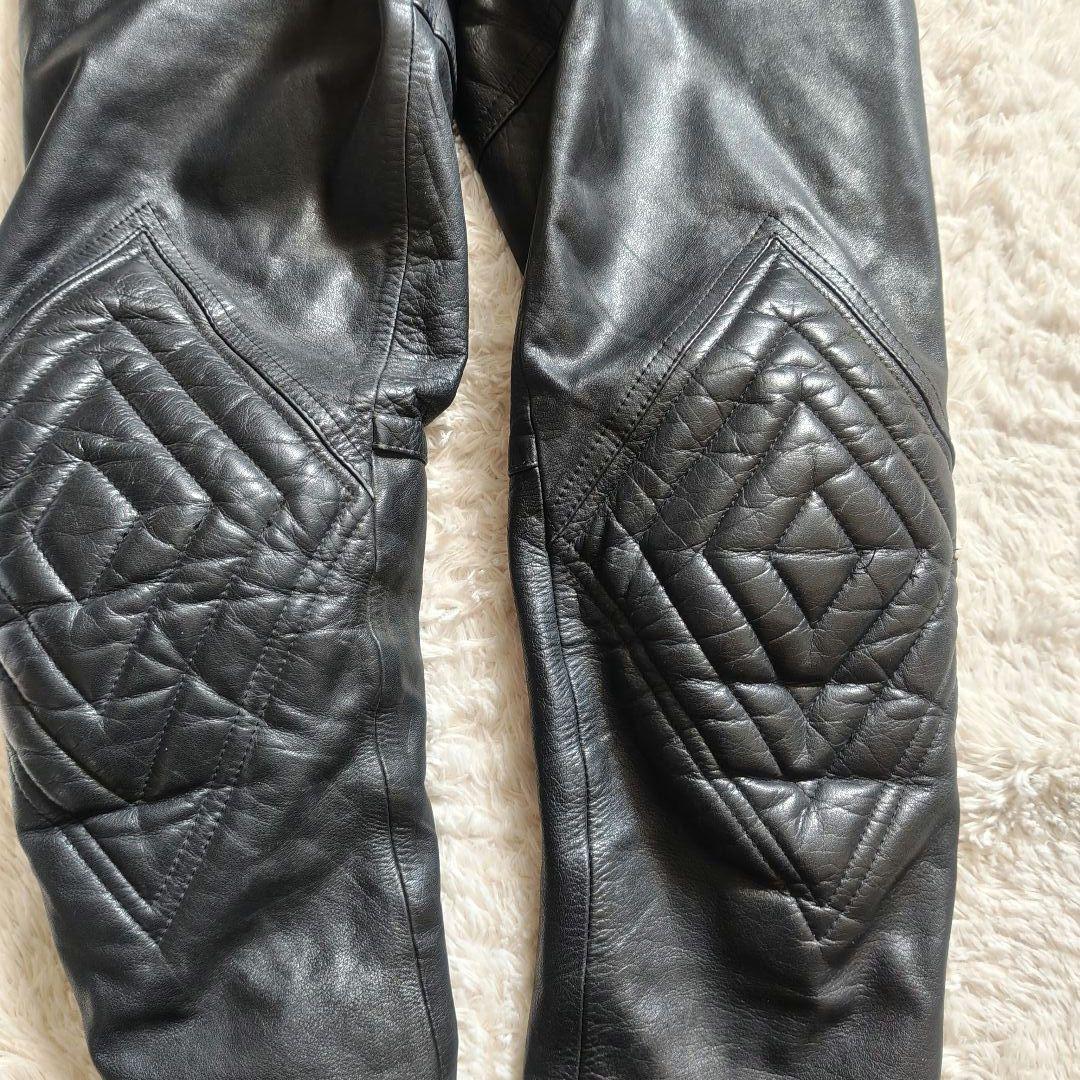 70s イノウエモーターパーツ 革ツナギ ライダースーツ ブラック