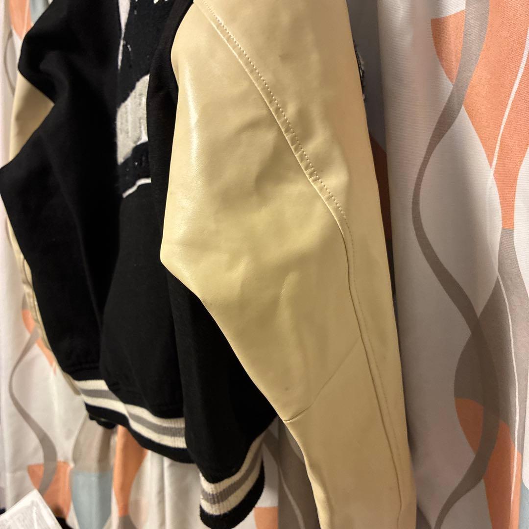 XLARGE スタジャン L ネイビー/クリーム　ストリート