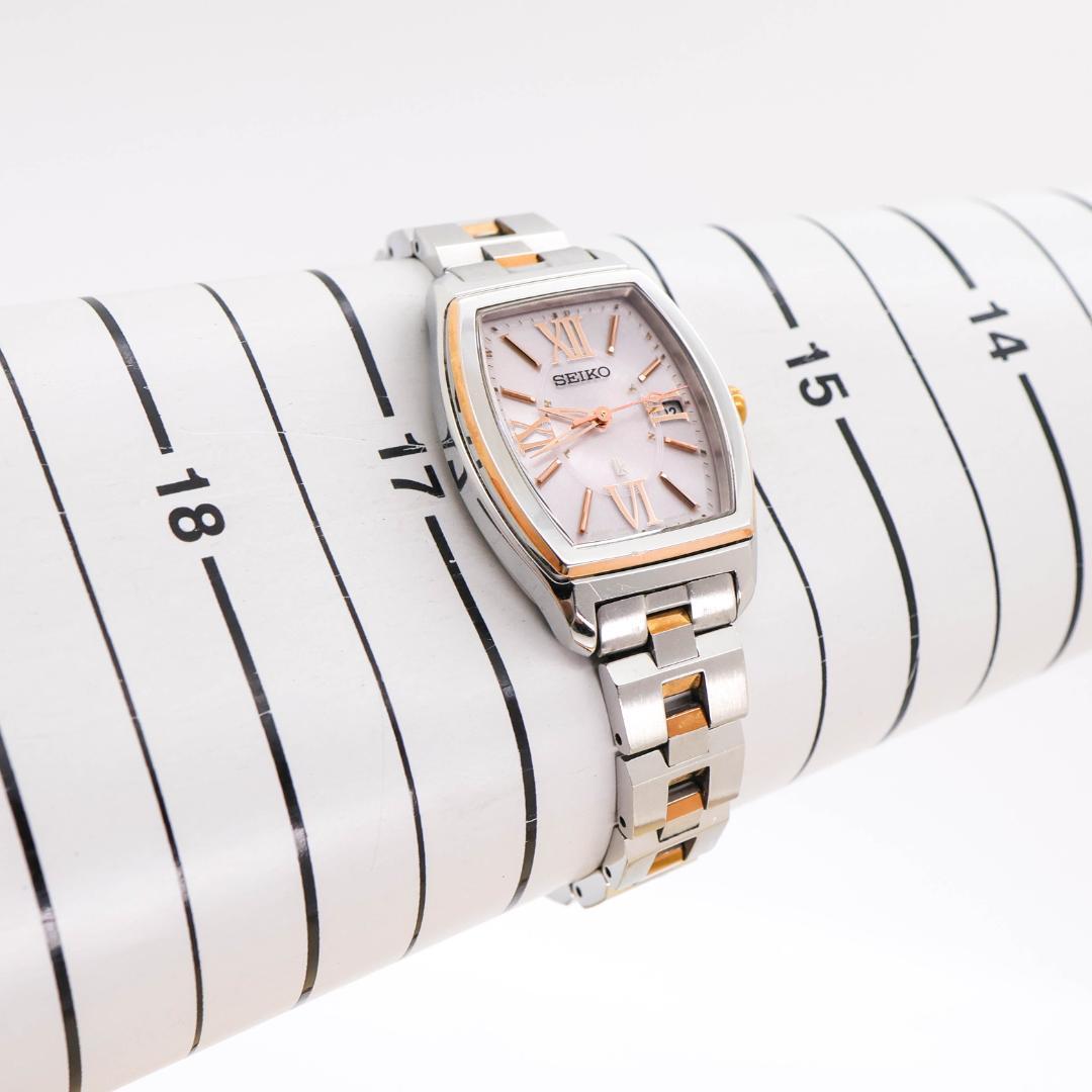 稼働 SEIKO LUKIA 腕時計 電波ソーラー ピンクゴールド 2020