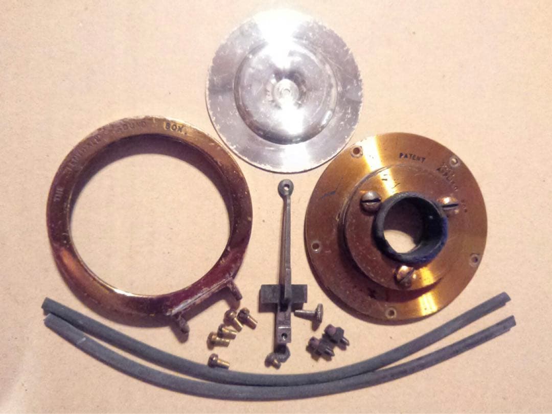 ♬ 英国製 LENTHALL 蓄音機 ゴールドメッキ サウンドボックス OH済