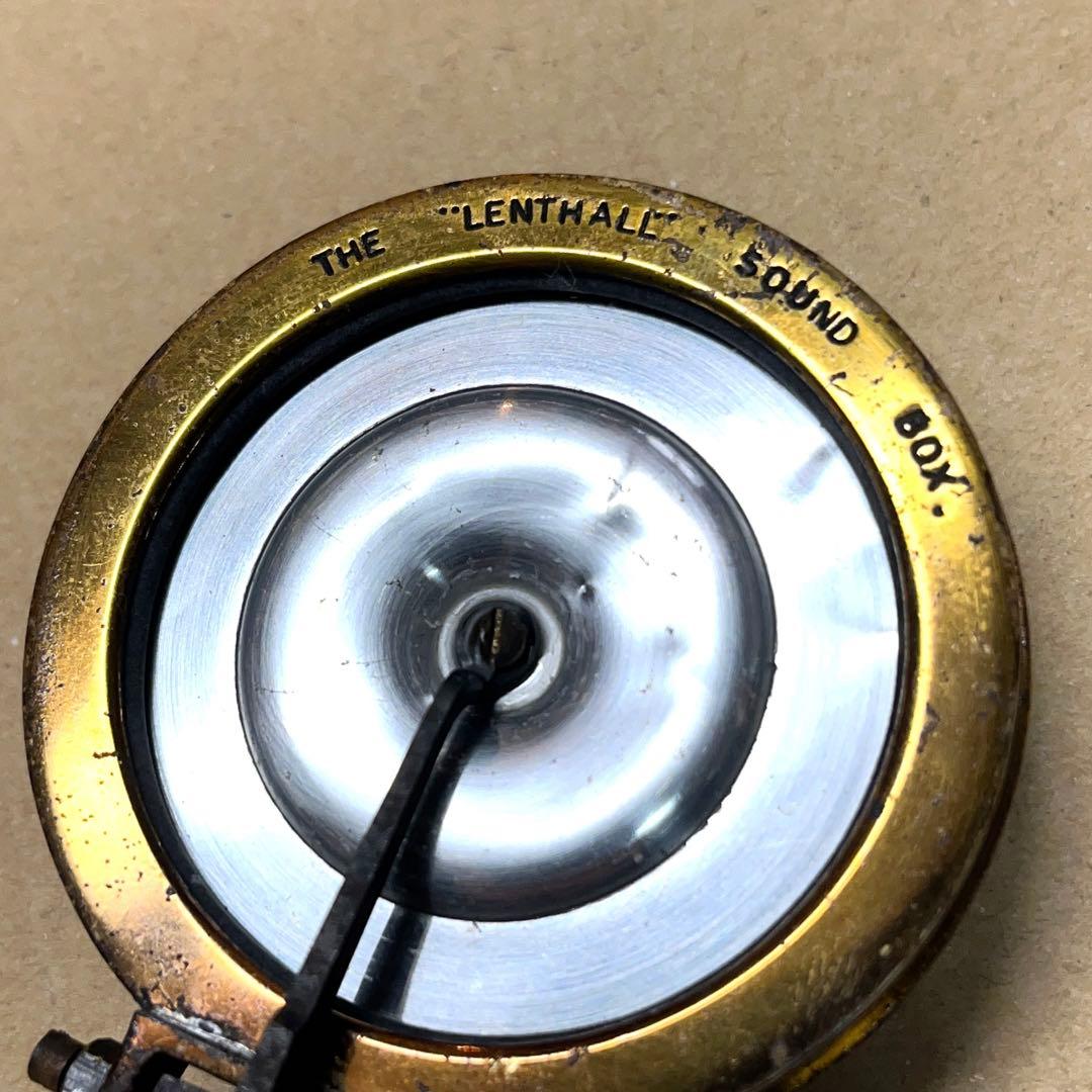 ♬ 英国製 LENTHALL 蓄音機 ゴールドメッキ サウンドボックス OH済