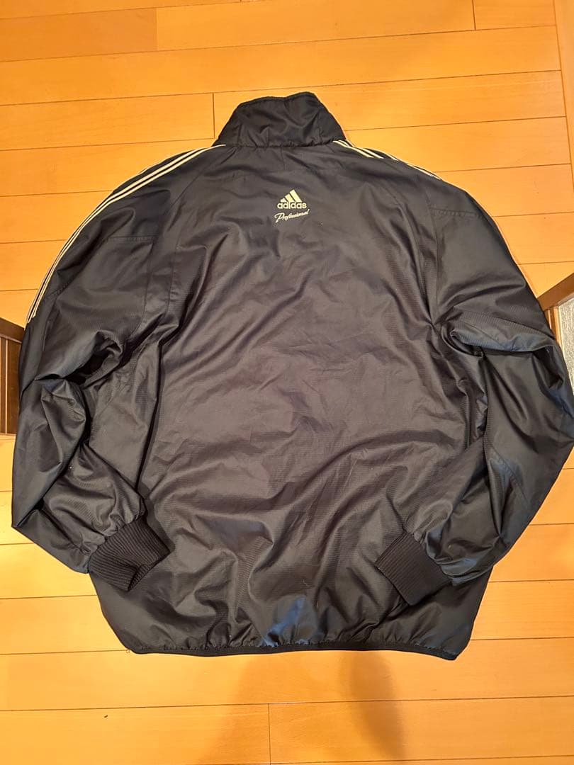 adidas プロフェッショナル ウィンドブレーカー 黒/金　セットアップ　XO