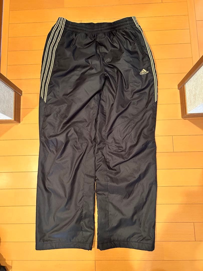 adidas プロフェッショナル ウィンドブレーカー 黒/金　セットアップ　XO