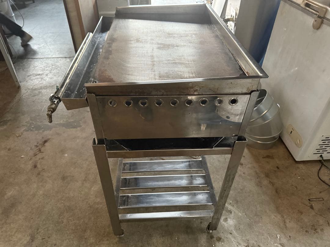 鉄板焼き器 プロパンガス 架台付き