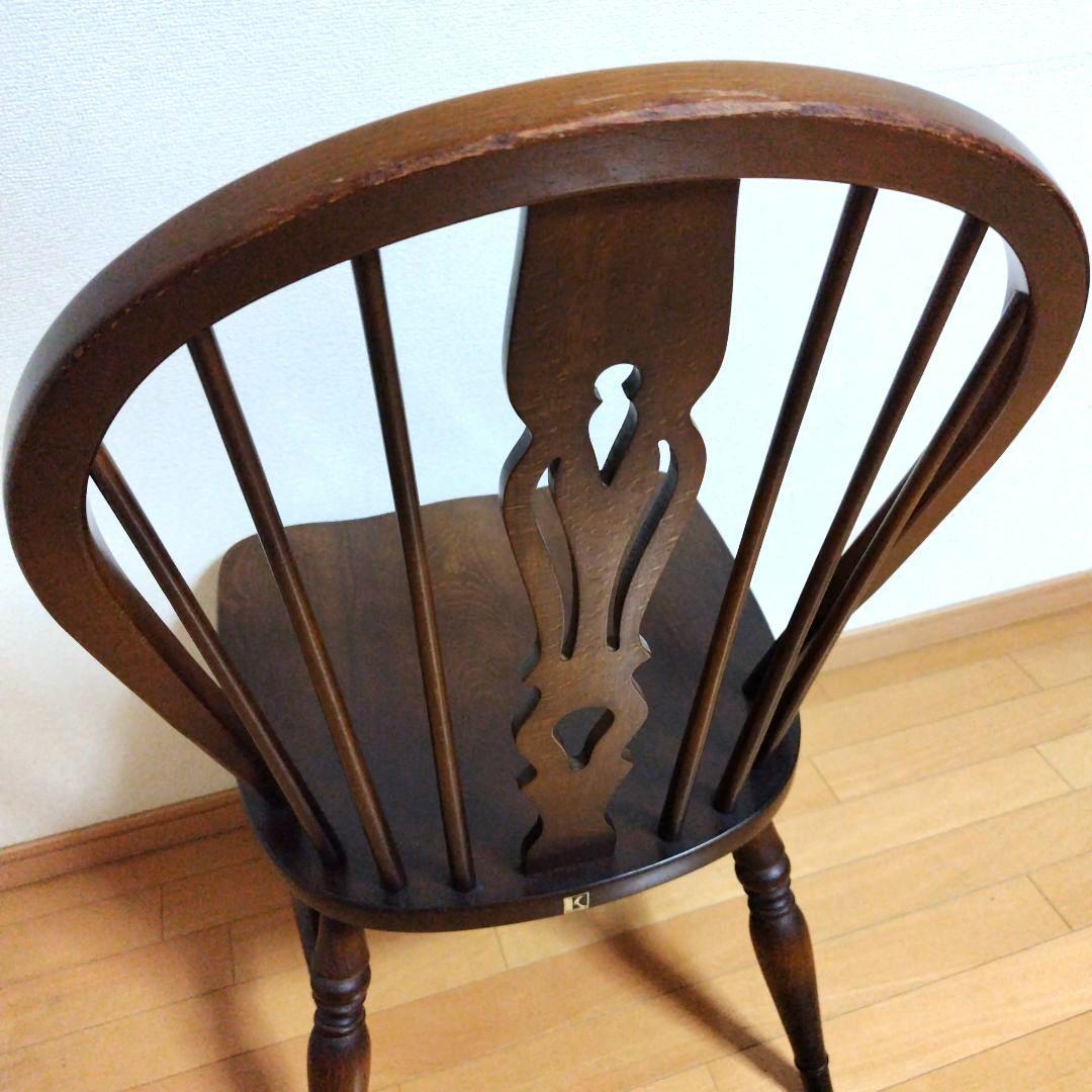 ◯まい飛騨産業　ダイニングチェア【キツツキマーク】