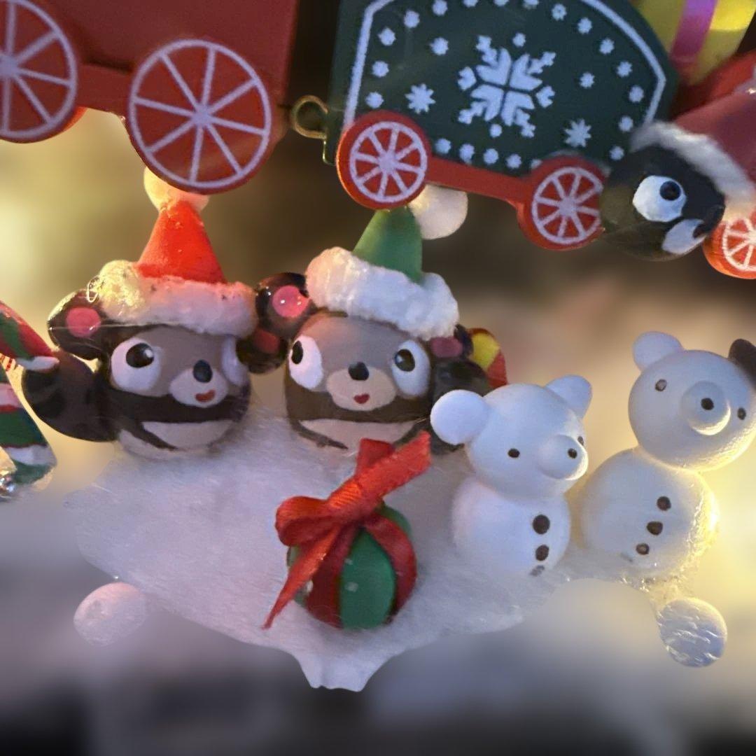 どんぐりアート♡let's goトレインクリスマスオブジェ＆タペストリー風♡