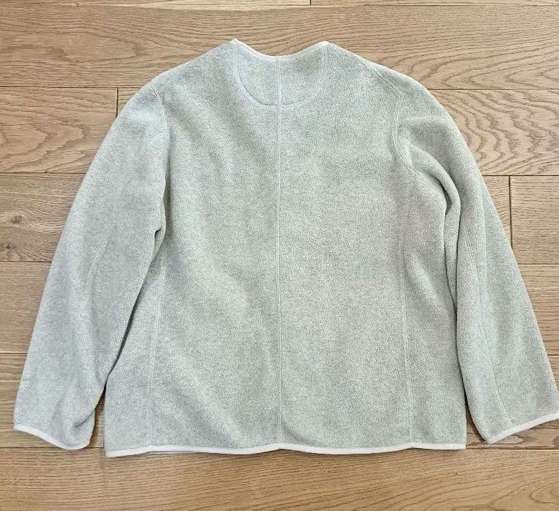 DANTON ダントン ノーカラーフリースジャケット 36（クリーニング済み）