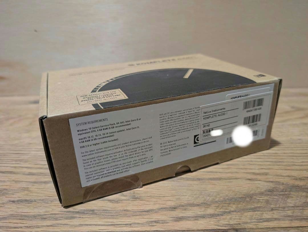 Native Instruments Komplete Audio 1 譲渡ID