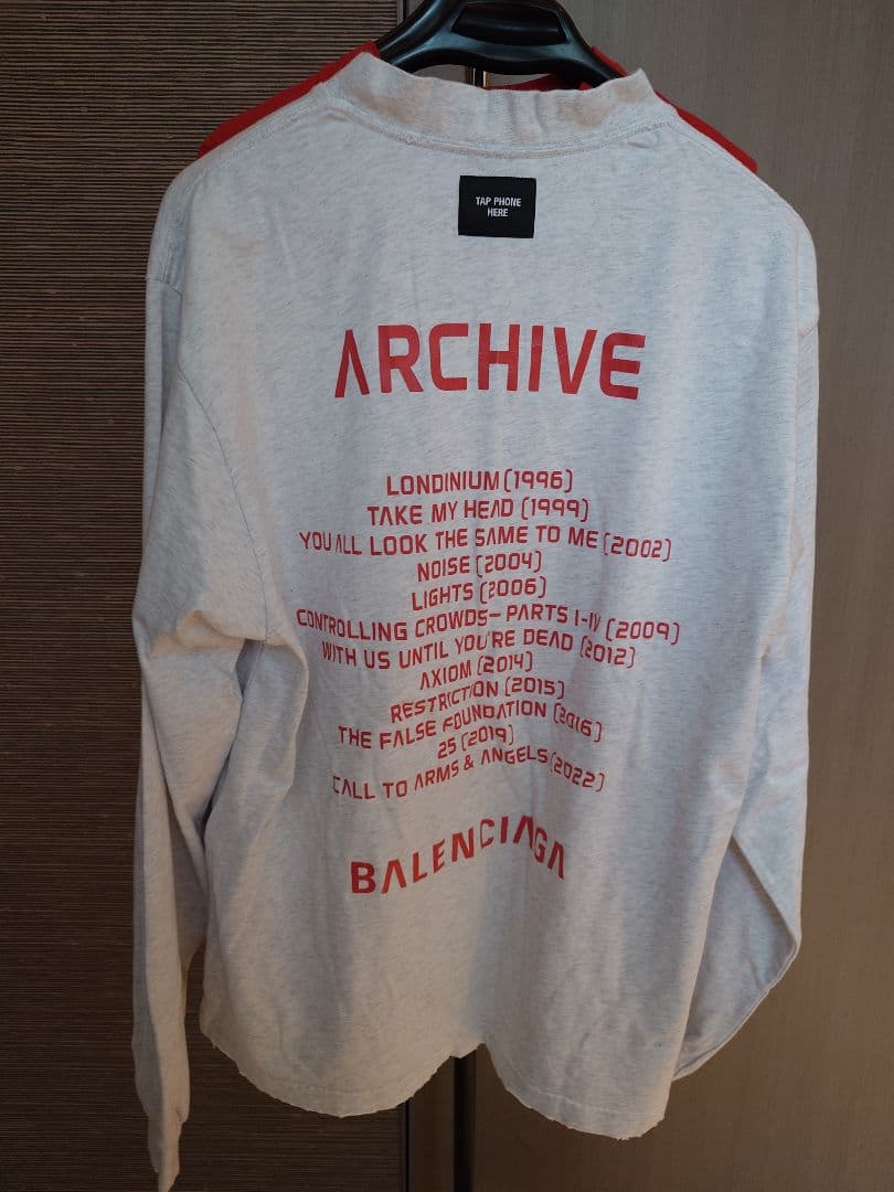 バレンシアガダメージデザイン長袖