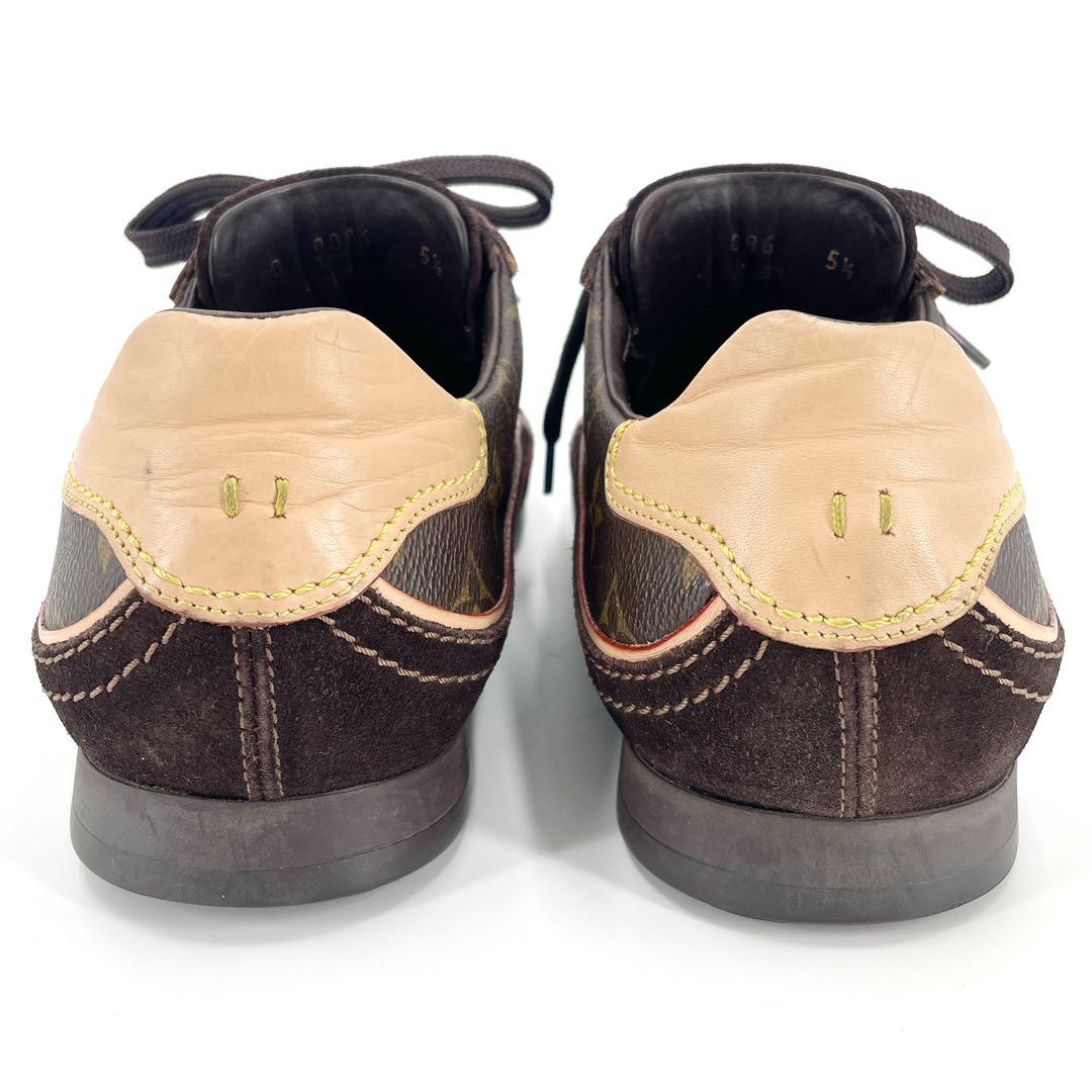 ルイヴィトン　モノグラム　靴　レディース　スニーカー　スエード　24.5㎝