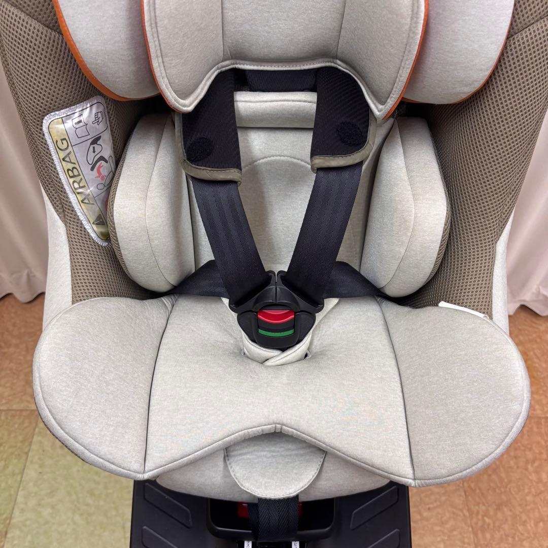 クリーニング済　☆美品☆　新生児　アップリカ　クルリラ　ISOFIX　テラコッタ