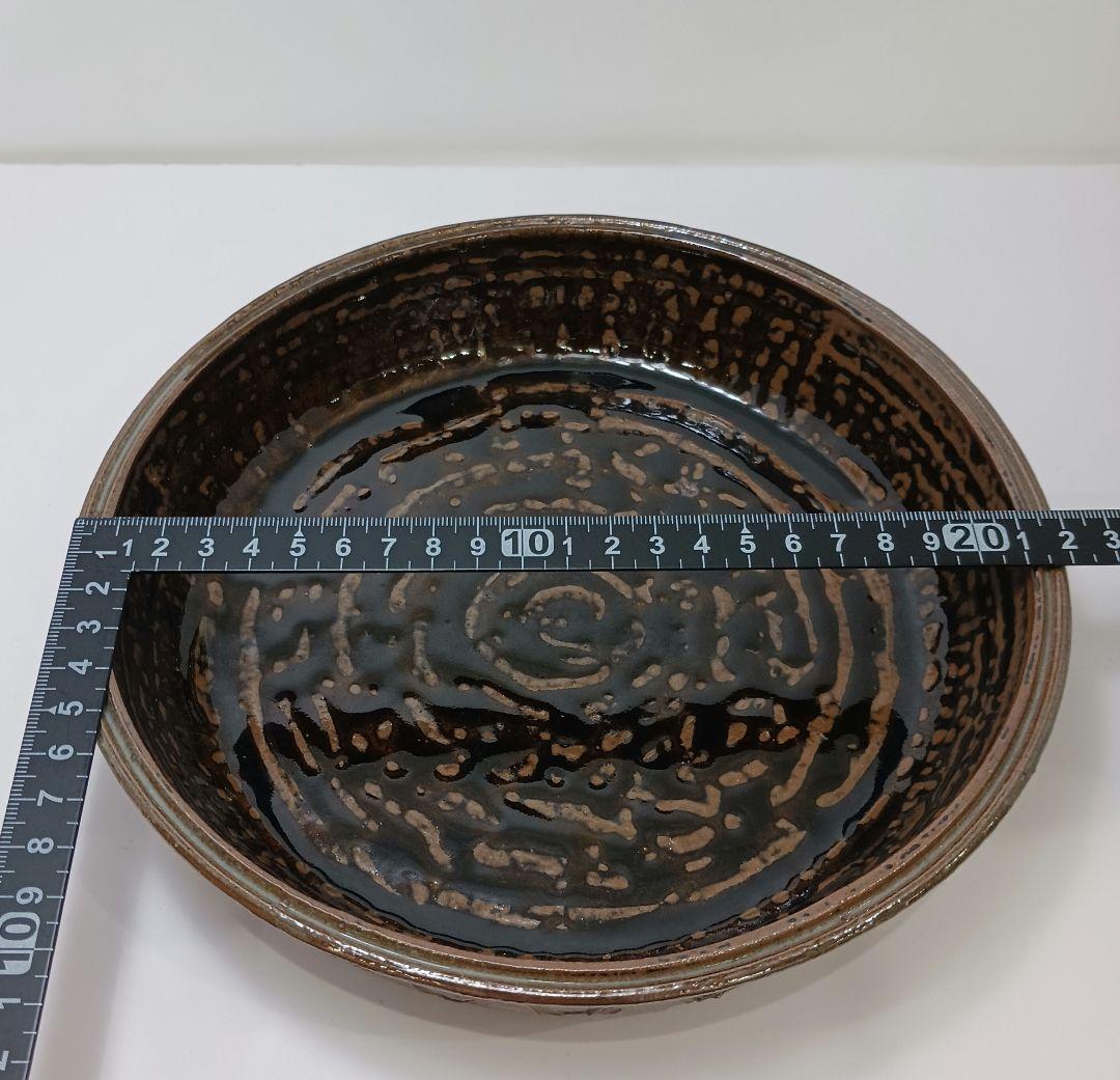 専用Y2846-3 茶道具 須恵窯 徳沢守俊 鉢 建水 直径22㎝ 共箱　て