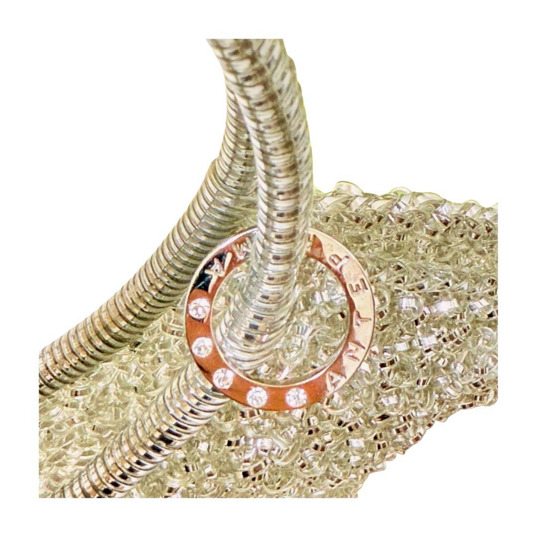 【美品】アンテプリマ ワイヤーバッグ シルバー ラウンド型