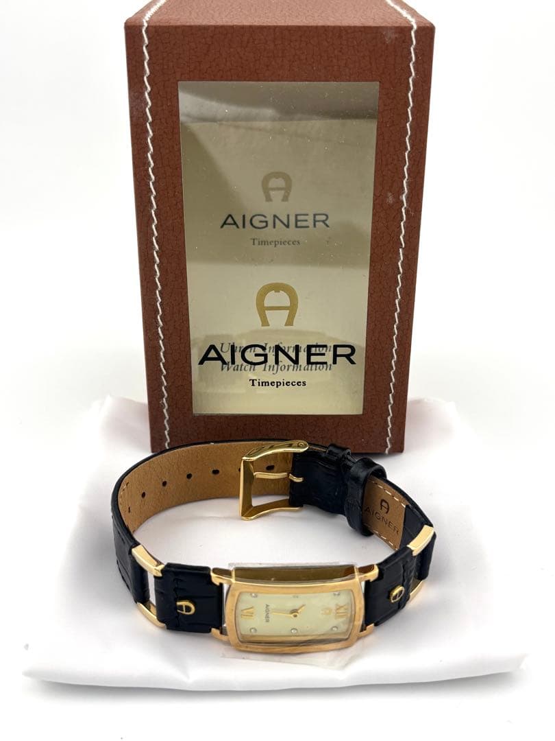 AIGNER クレモナ 未使用 レディース腕時計 動作未確認 箱付