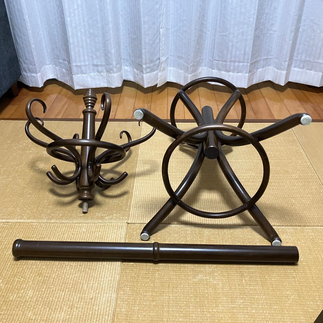 福岡　引取り限定　ファメグ社　FAMEG　ベントウッド　コートハンガー　ビーチ材