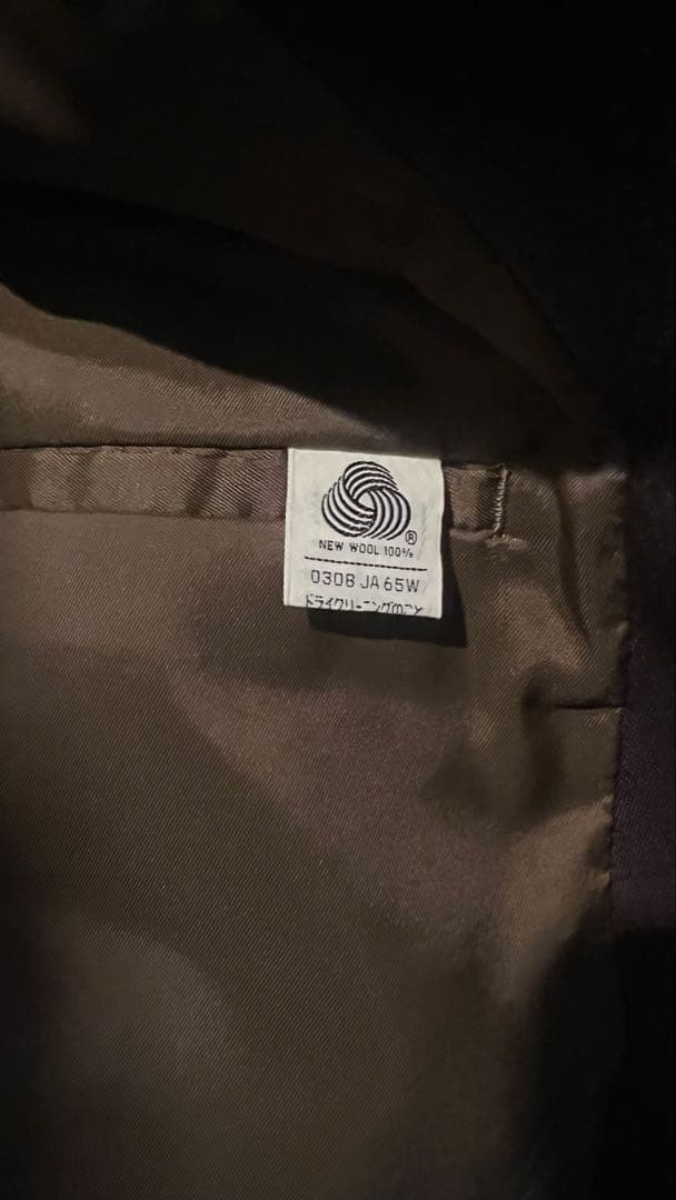 大きめスーツ　ダークブラウン ダブルブレストスーツ セット