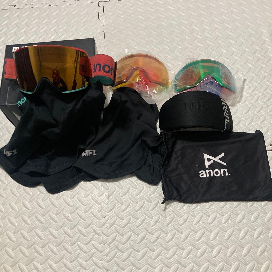 anon m5 23-24モデル レンズ3枚 フェイスガード2枚