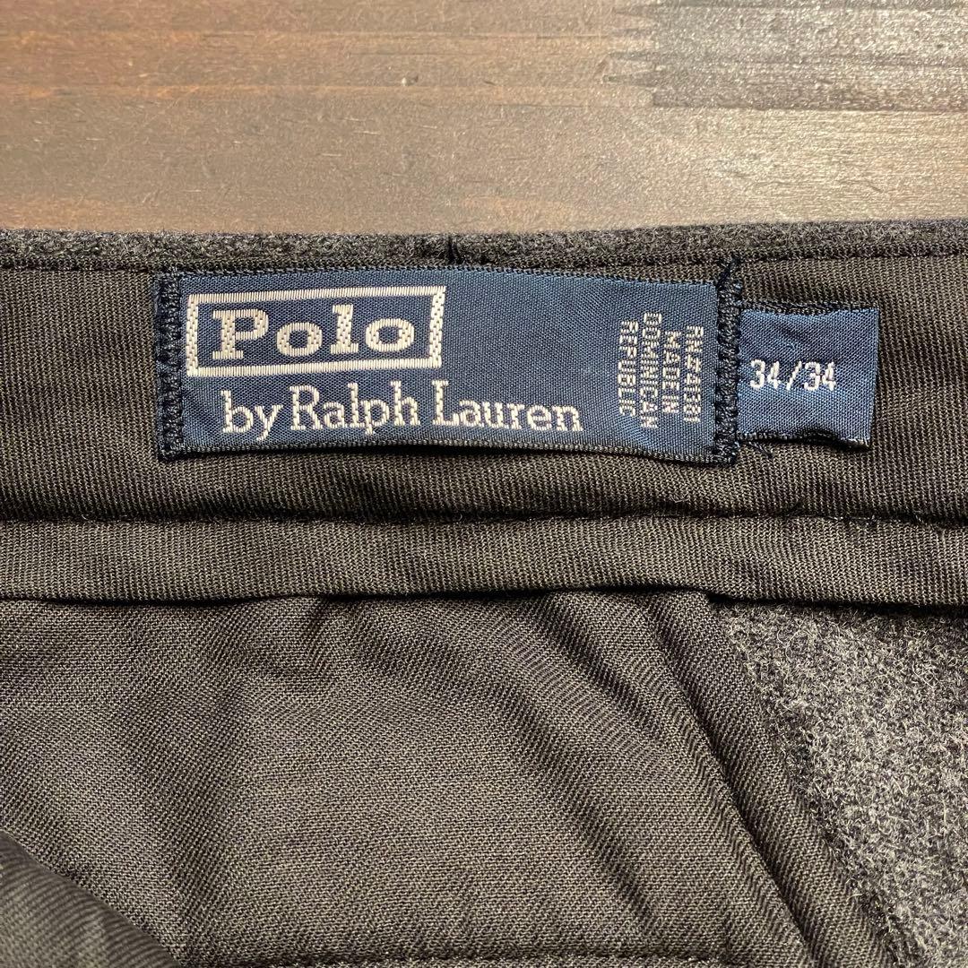 【W35 L28】90s ポロ・ラルフローレン ツータック ウール スラックス