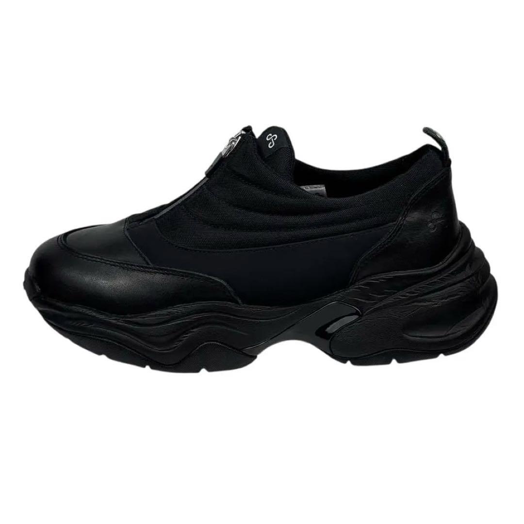 【新品同様】OAO オーエーオー　24cm スニーカー　FOUNTAIN 黒