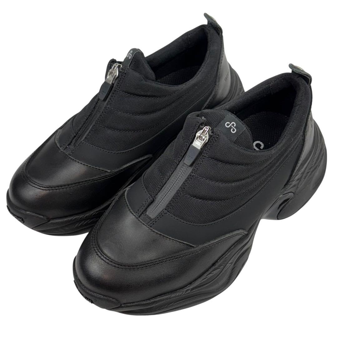 【新品同様】OAO オーエーオー　24cm スニーカー　FOUNTAIN 黒