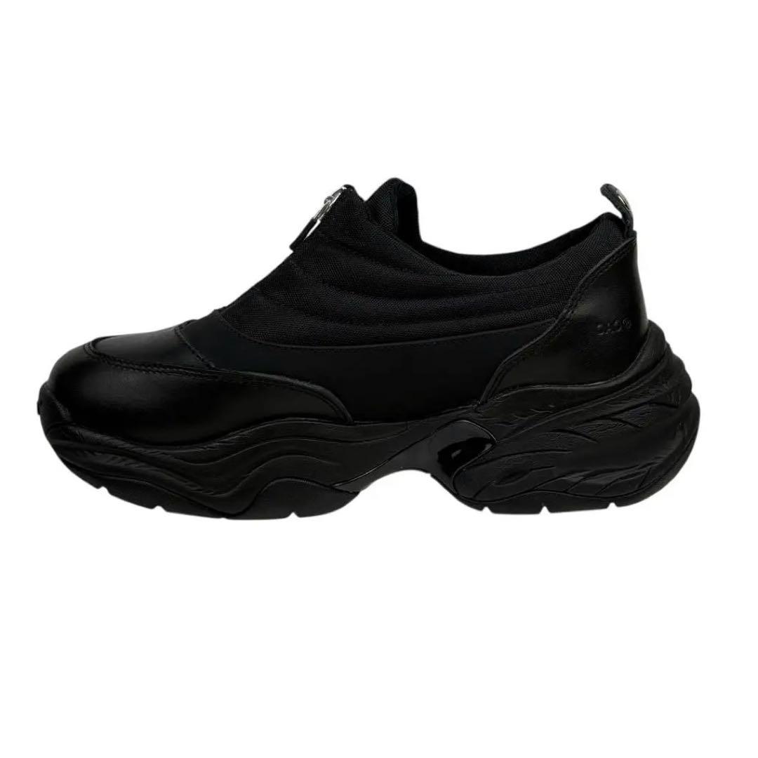 【新品同様】OAO オーエーオー　24cm スニーカー　FOUNTAIN 黒