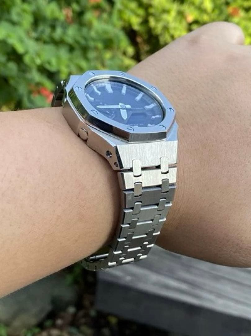 カシオーク G-SHOCK GA-2100用 メタルカスタムパーツ