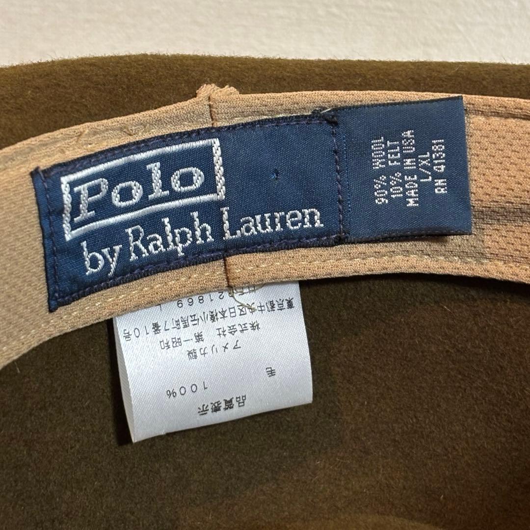 ポロ　ラルフローレン　中折れ帽　アメリカ製　58cm