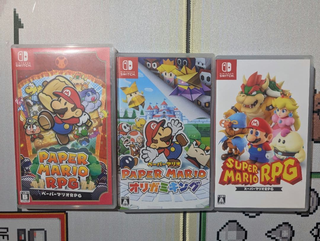 マリオ　Switchソフト　3本セット　ペーパーマリオ　マリオRPG