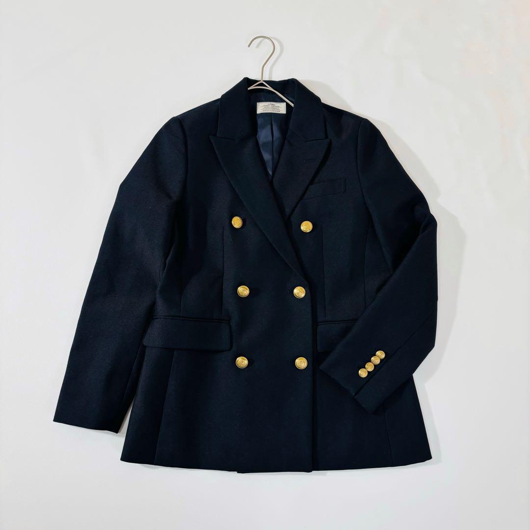 858 未使用級✨ジャーナルスタンダード ブレザー 紺ブレ 金ボタン 36