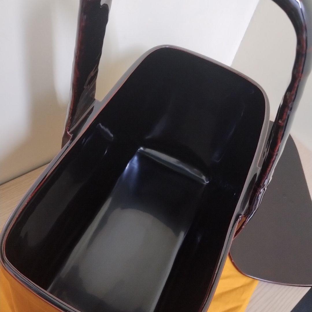 の*ん様 輪島塗 真塗 花入 バッグ 小物入れ