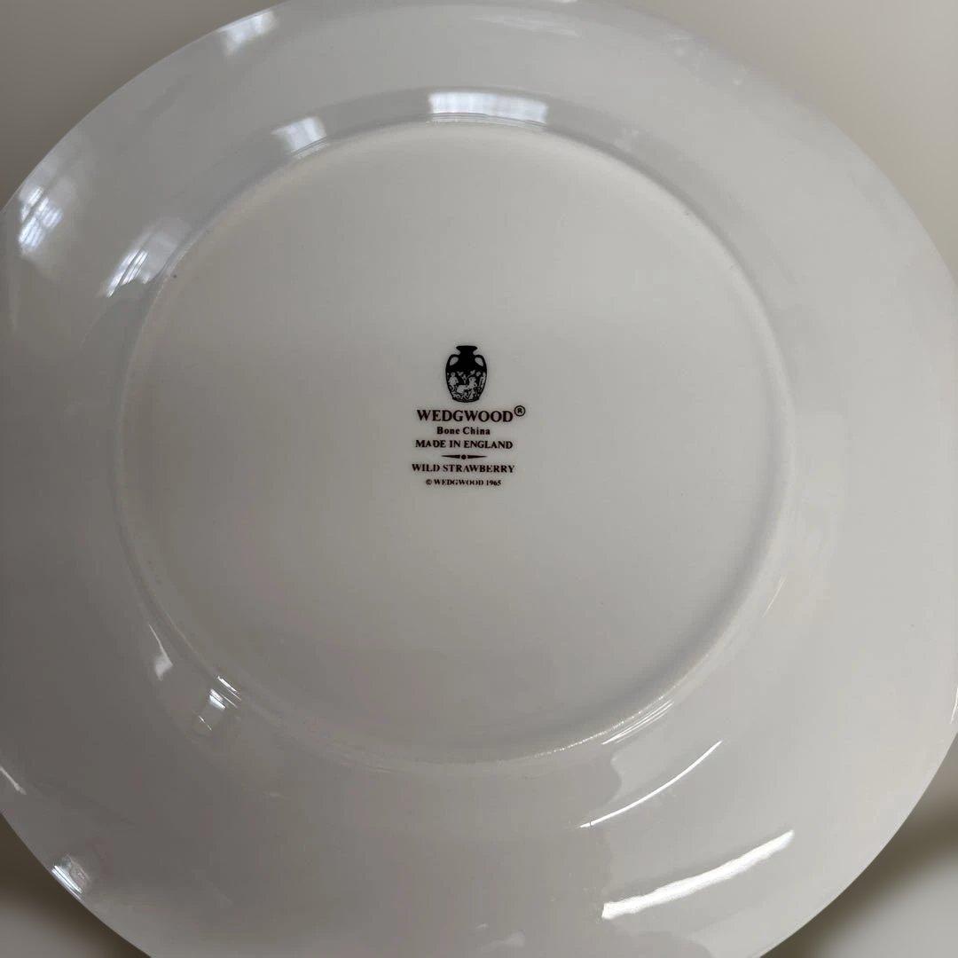 ウェッジウッド　ワイルドストロベリー　デザートプレート20.5cm 黒壺6枚