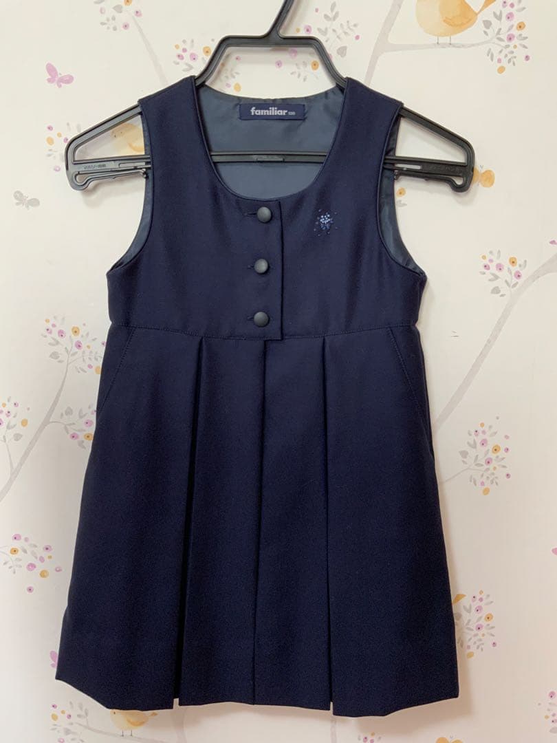 幼稚園受験　ファミリア　女の子　アンサンブル3点セット