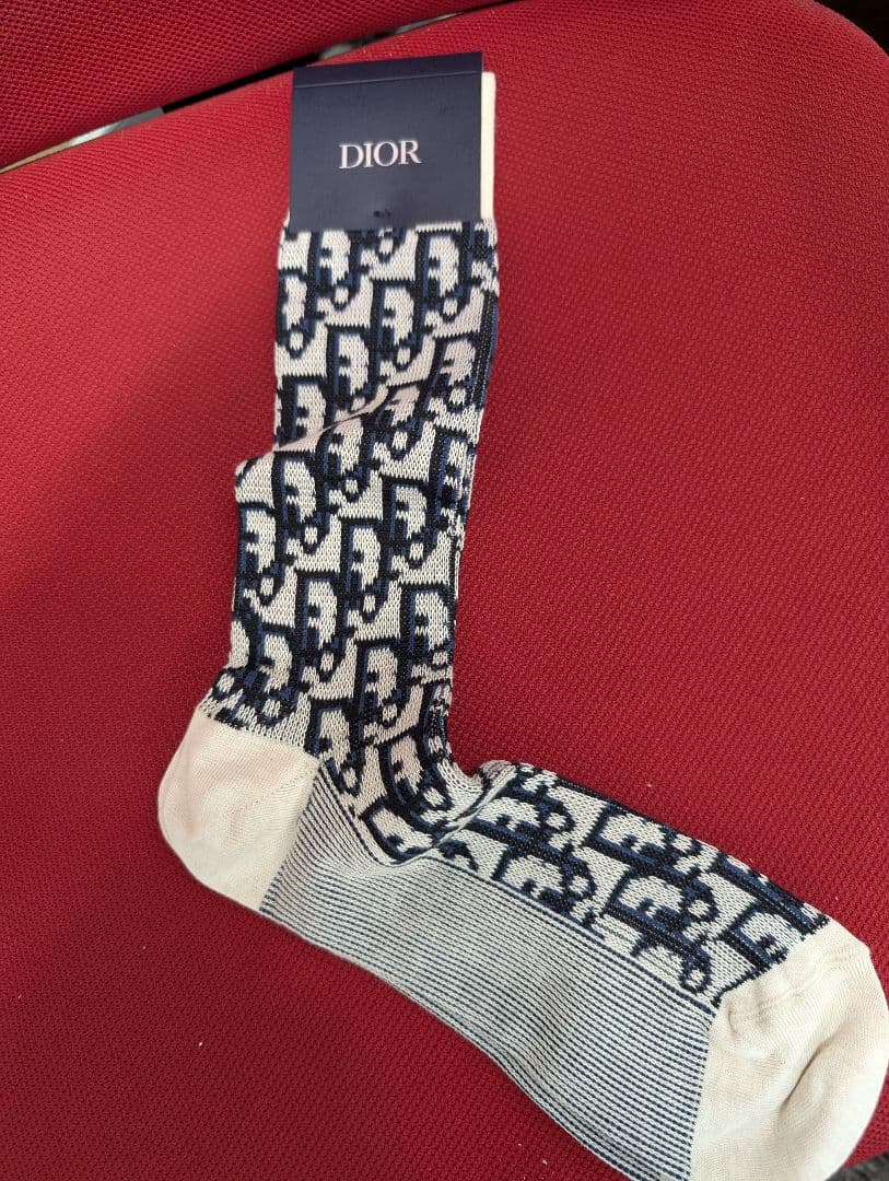 Dior ロゴパターン ソックス ギフトボックス付き　ARMANIおまけ【最終】
