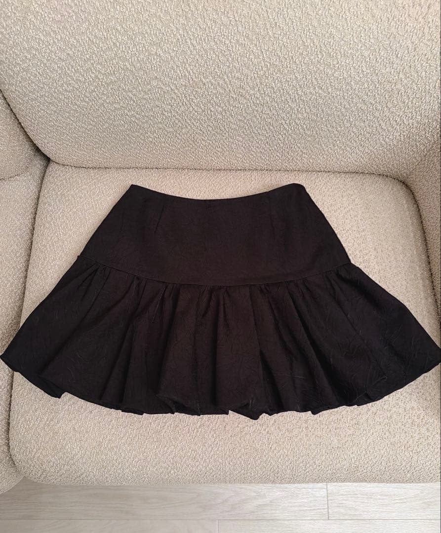 スカート herlipto Bubble Mini Skirt Black S