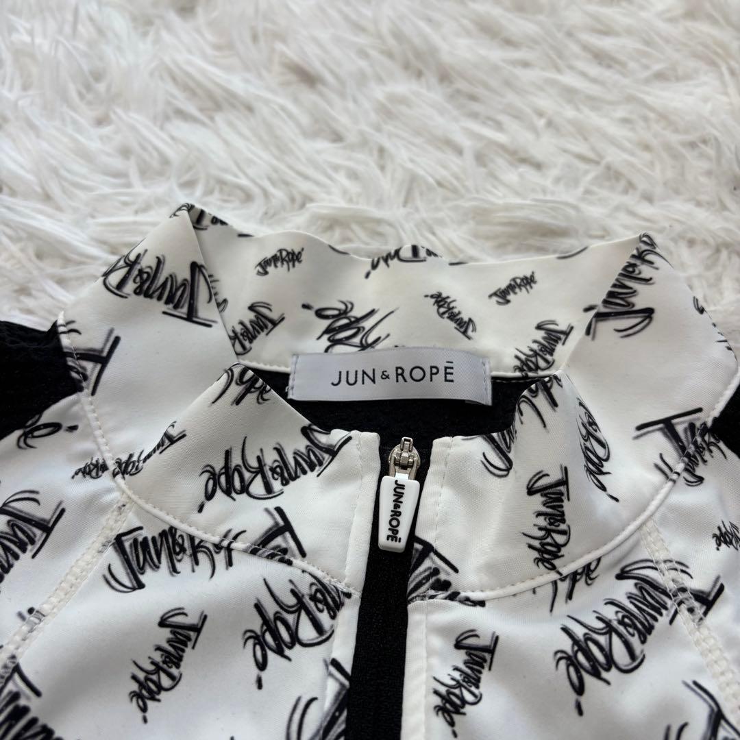 Jun&rope セットアップ 総柄 ホワイト ベスト ノースリーブ スカート