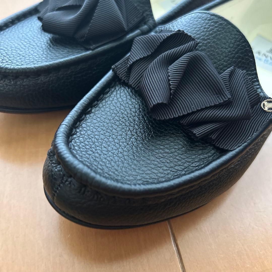 リボンモチーフドライビングシューズ 22cm