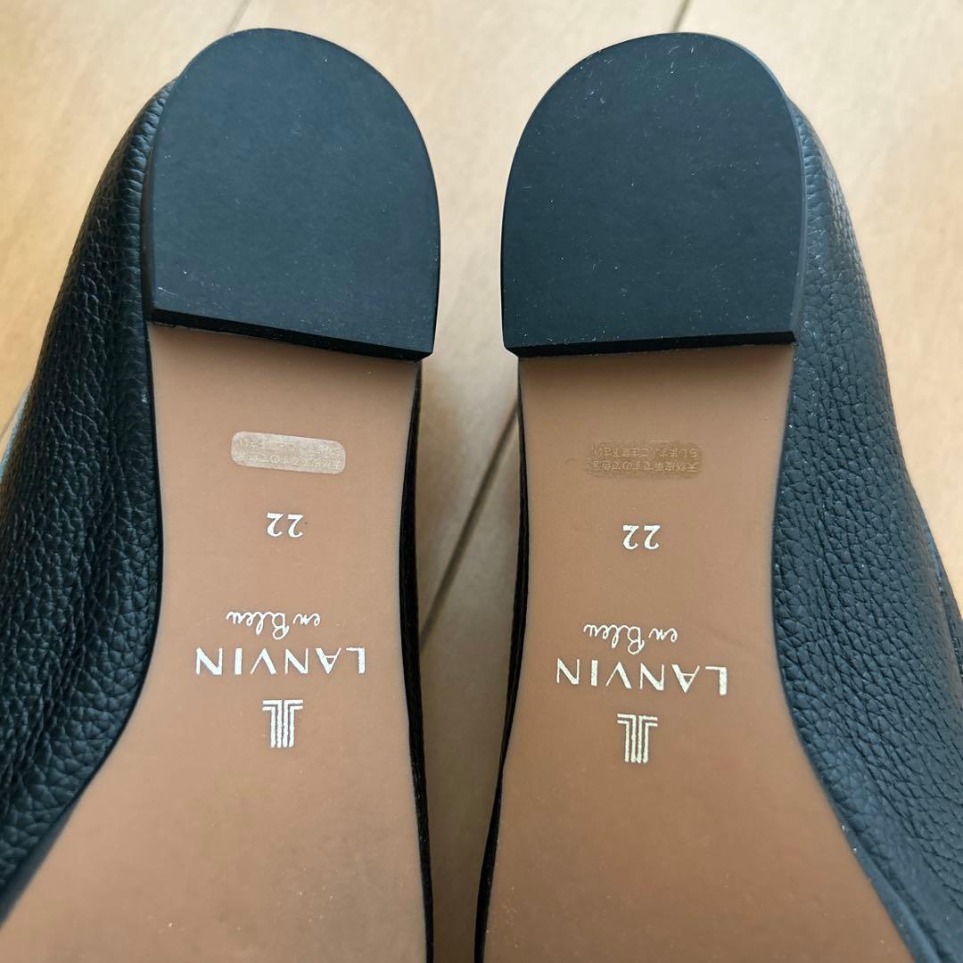 リボンモチーフドライビングシューズ 22cm