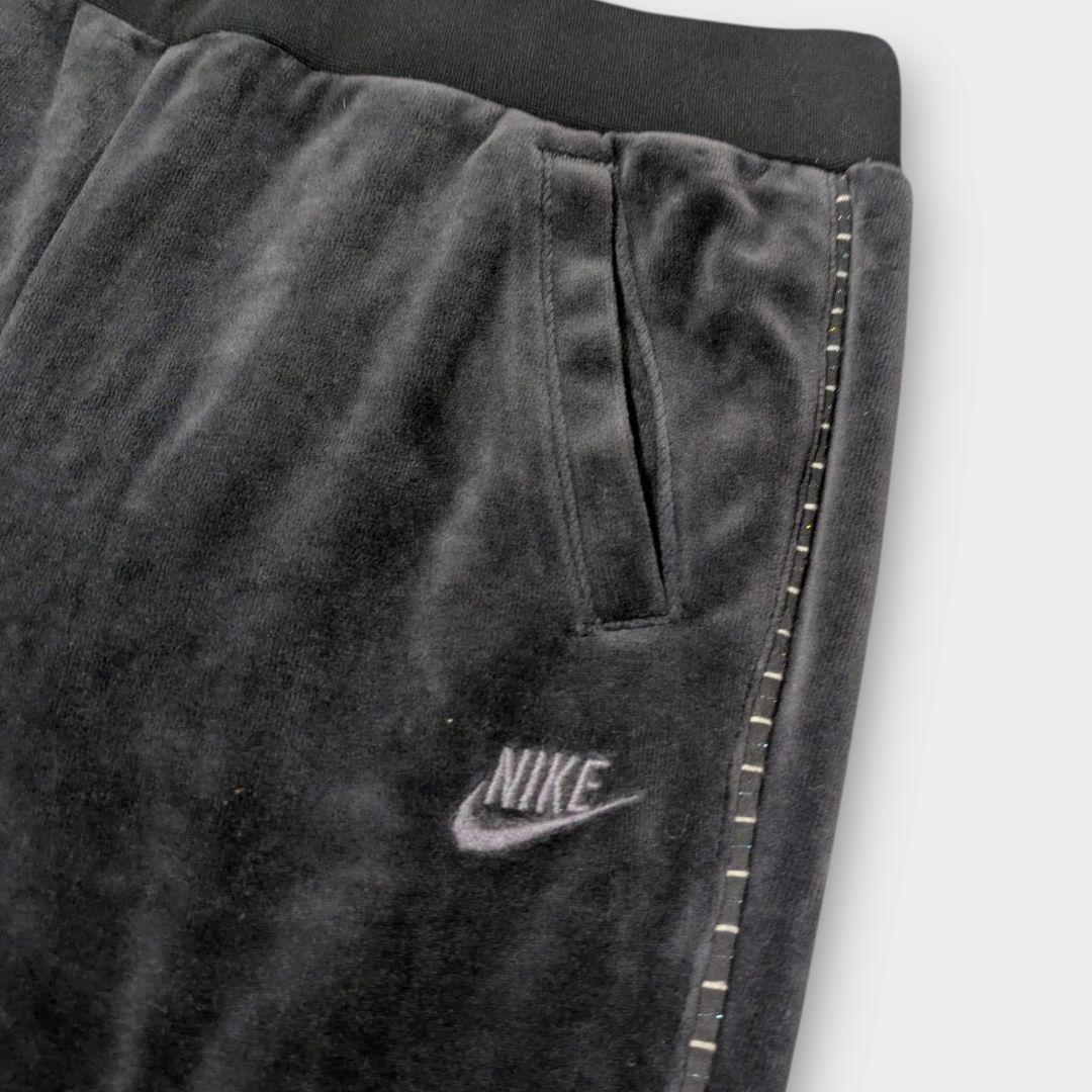 Y2K ナイキ ベロア セットアップ 刺繍ロゴ レアファスナー 古着女子