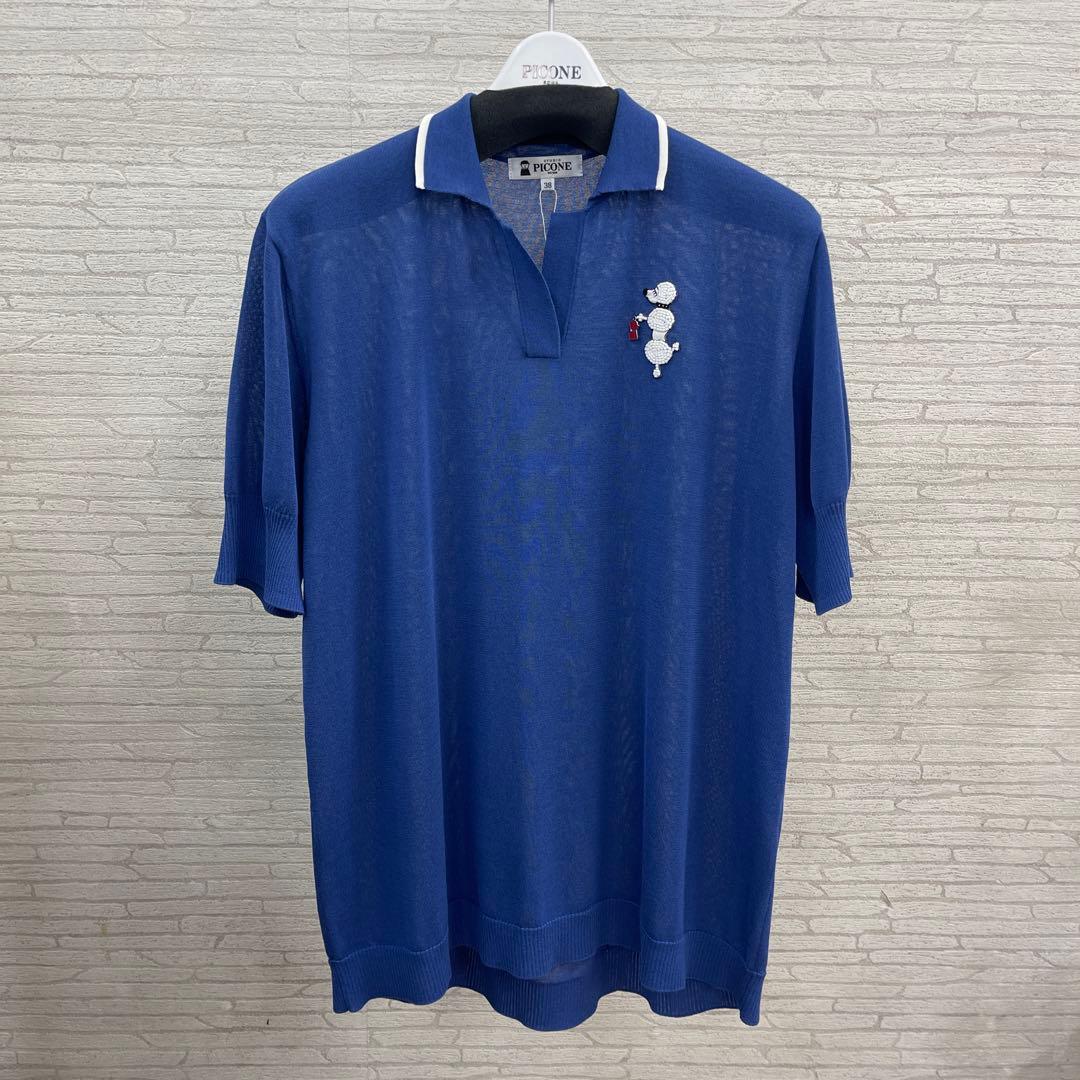 PICONE ブルーポロシャツ サイズM