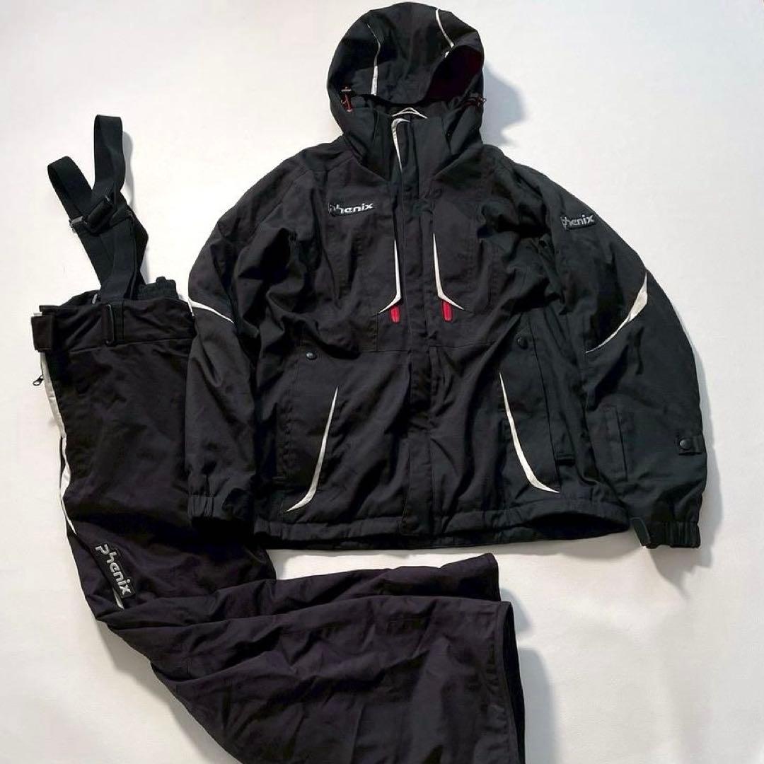 【ぺたぐ】Phenix スキーウェア セットアップ L メンズ ブラック