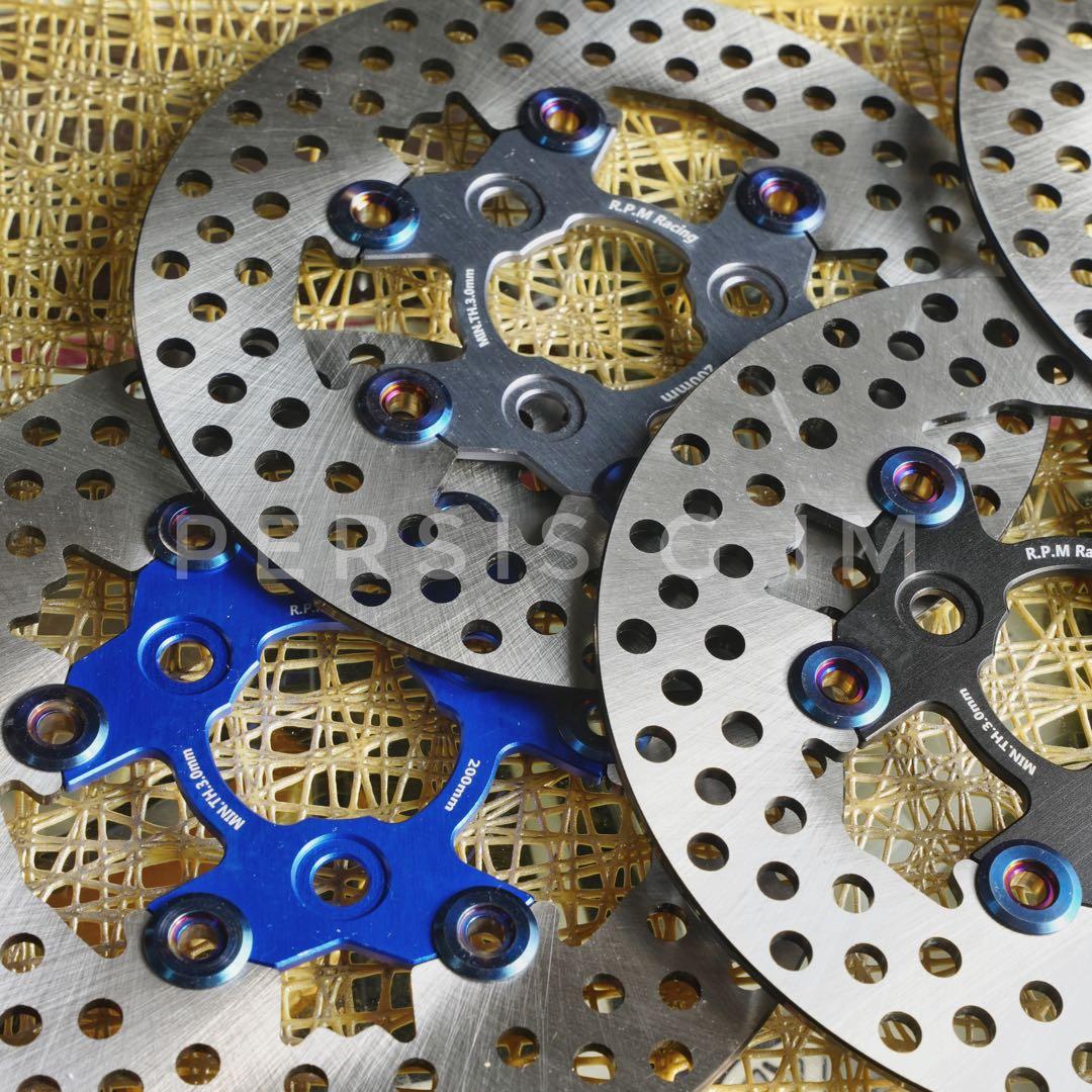 200mmビッグローター化キット 青 JOG アクシス ヤマンボ 強化 カスタム