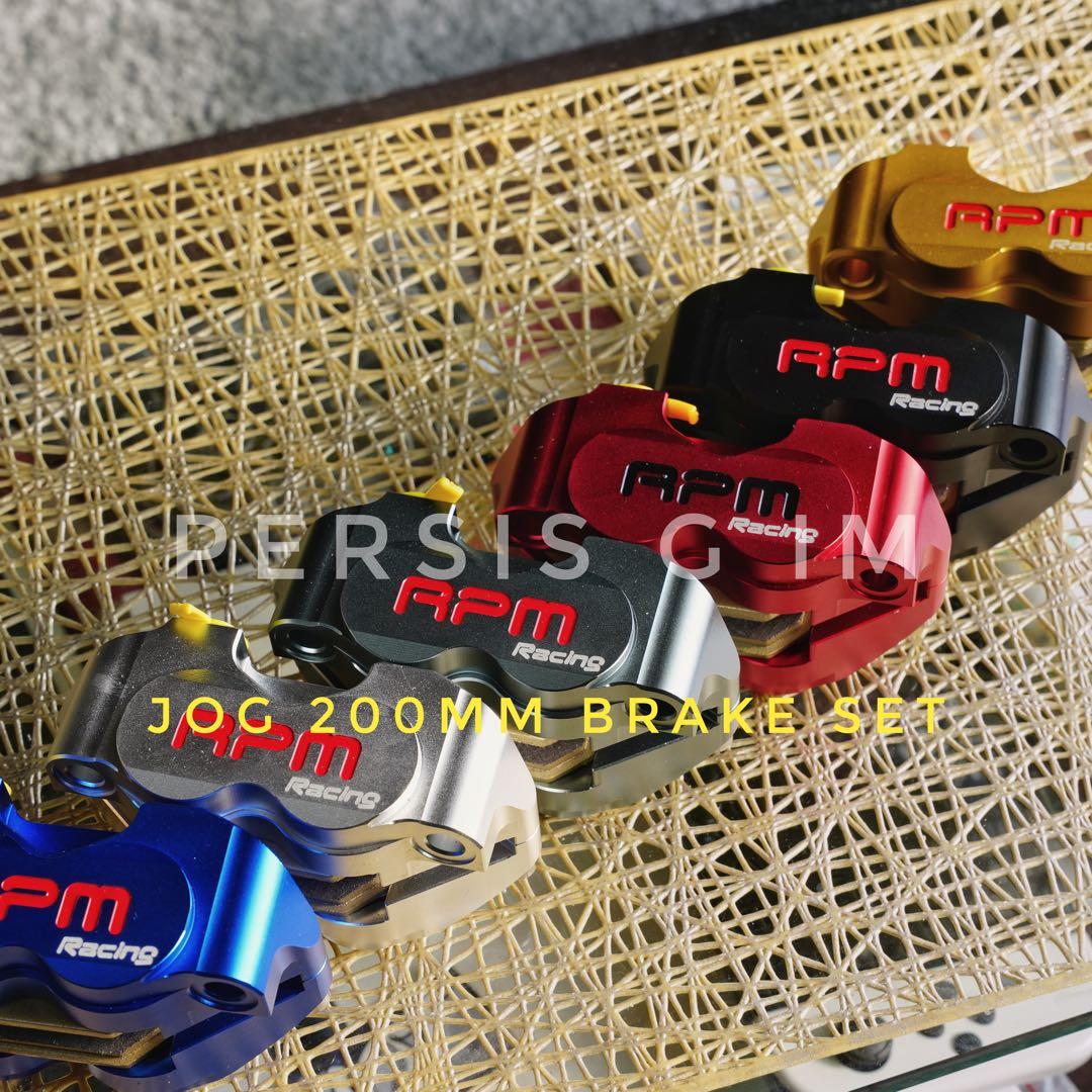 200mmビッグローター化キット 青 JOG アクシス ヤマンボ 強化 カスタム