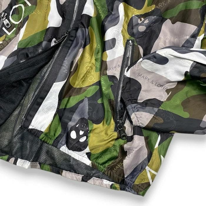 【美品】MARK & LONA ゴルフ ダブルジップ ブルゾン ジャケット 50