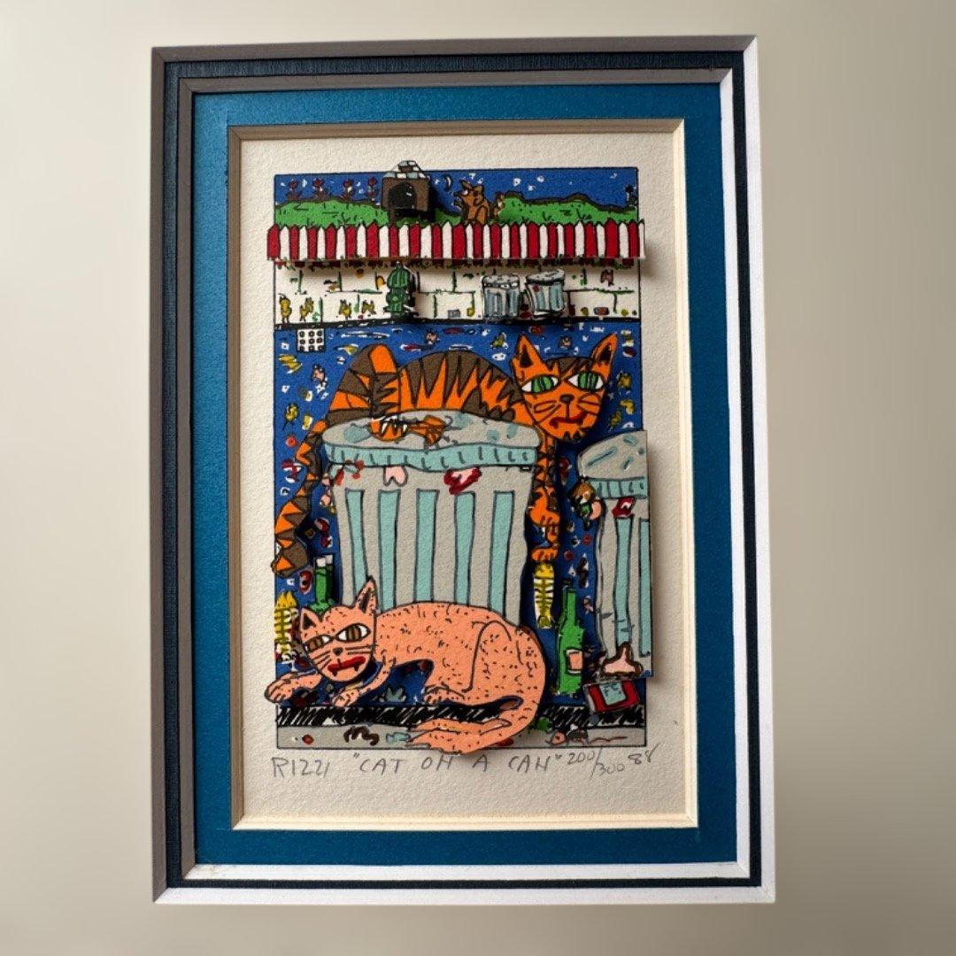 ジェームス・リジィ、3Dシルクスクリーン　CAT OH CAT