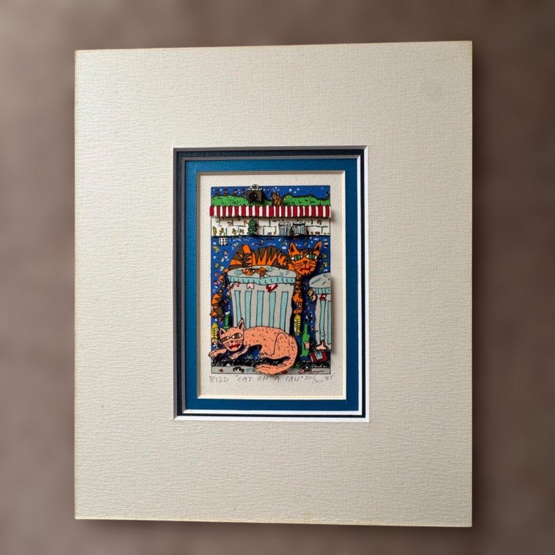 ジェームス・リジィ、3Dシルクスクリーン　CAT OH CAT