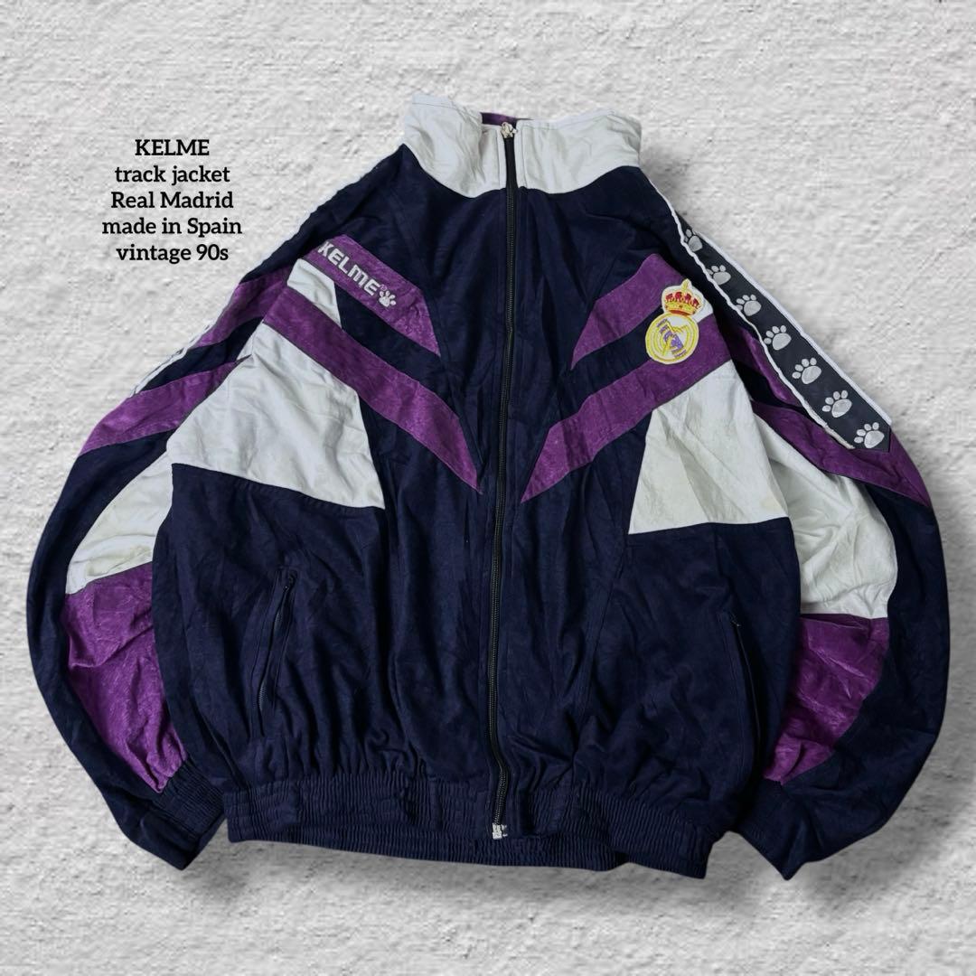 KELMEレアルマドリードトラックジャケットvintage古着ベロアスペイン製