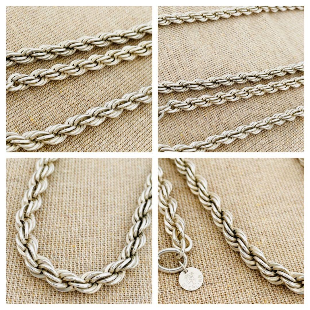 極美品✳︎ティファニー スクリュー ツイスト ロープ ロング チェーン ネックレス