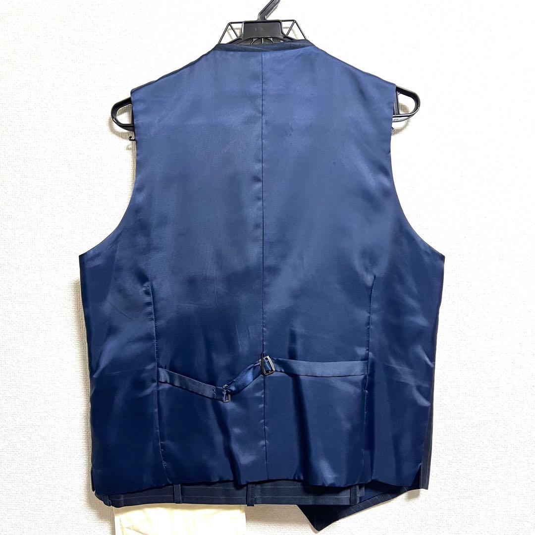 美品 REDA 3ピース オーダースーツ ネイビー XL相当