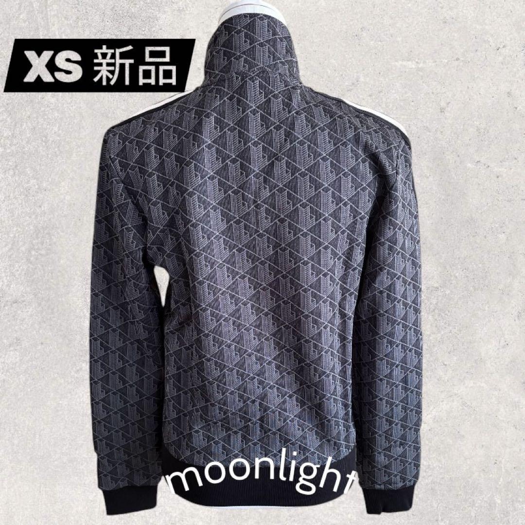 LACOSTE XSブラック モノグラム ジャカード トラックジャケット